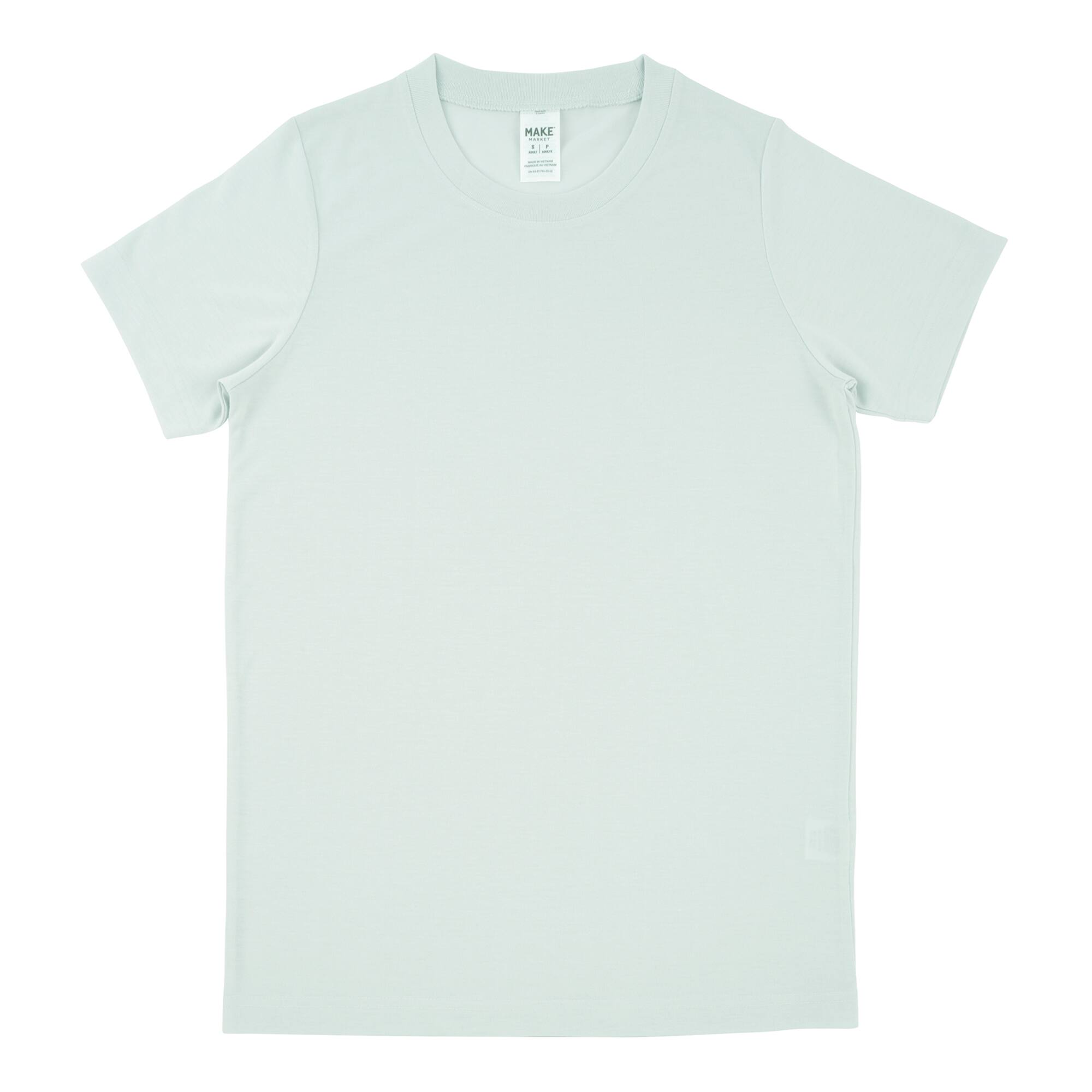 Light Gray Sublimation Short Sleeve Crew Neck Adult T-Shirt by Make Market